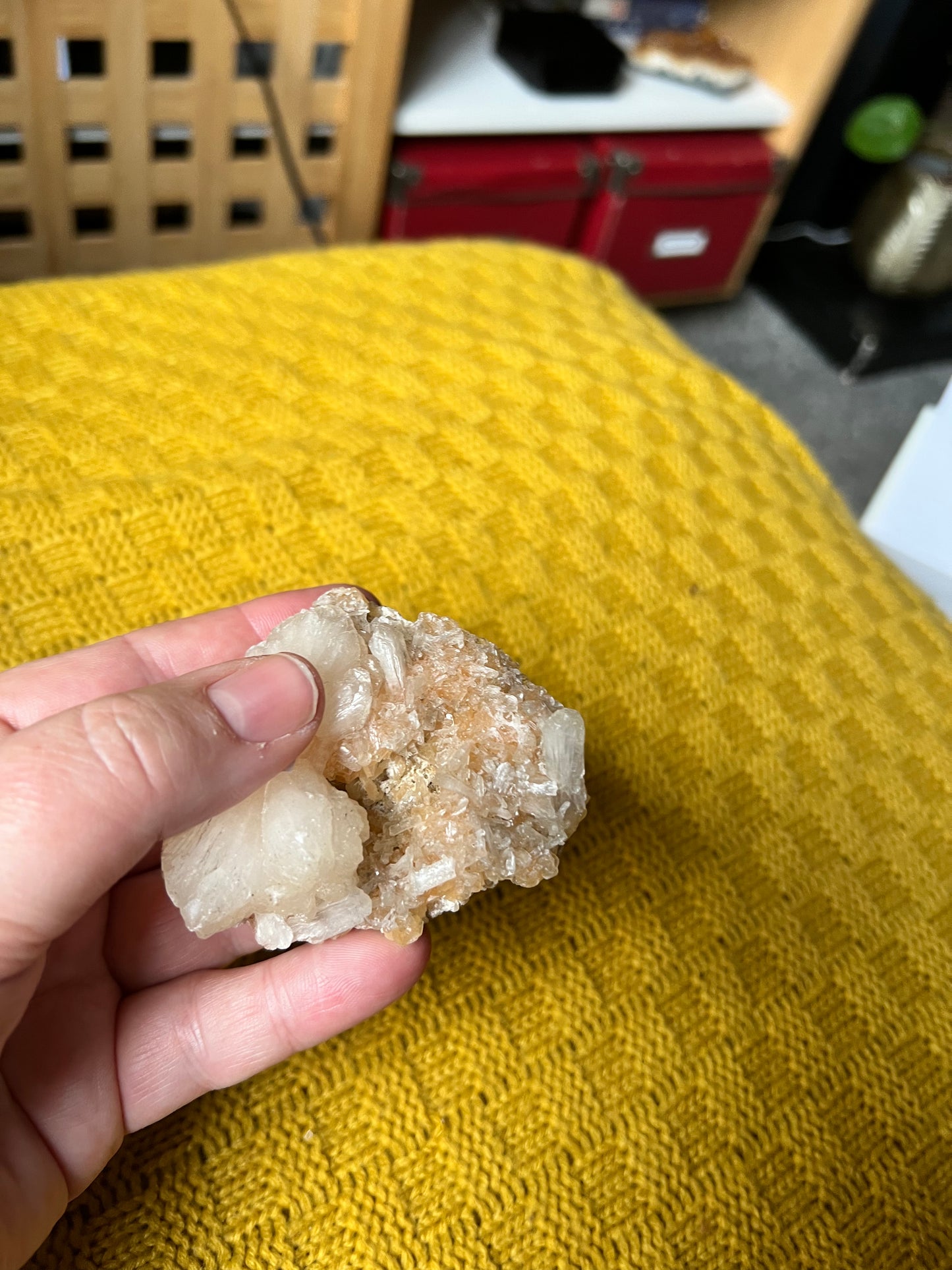 Large Apophyllite & Stillbite Crystal